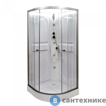 картинка Душевая кабина Deto L601 N LED с гидромассажем