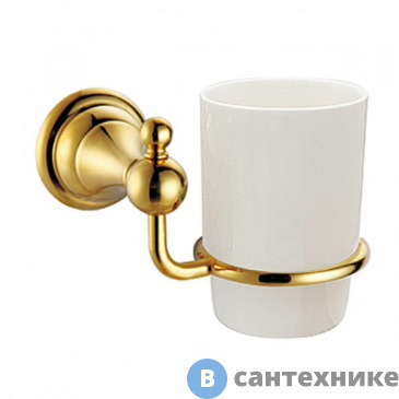 картинка Стакан AZARIO ELVIA керамический, золото (AZ-91106G)