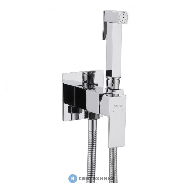 Смеситель ABBER Daheim AF8226 с гигиеническим душем, хром