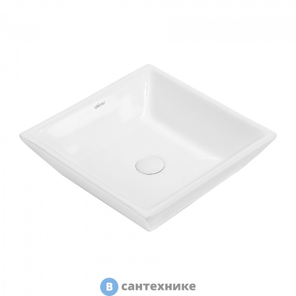 Раковина ABBER Rechteck AC2214 белая накладная