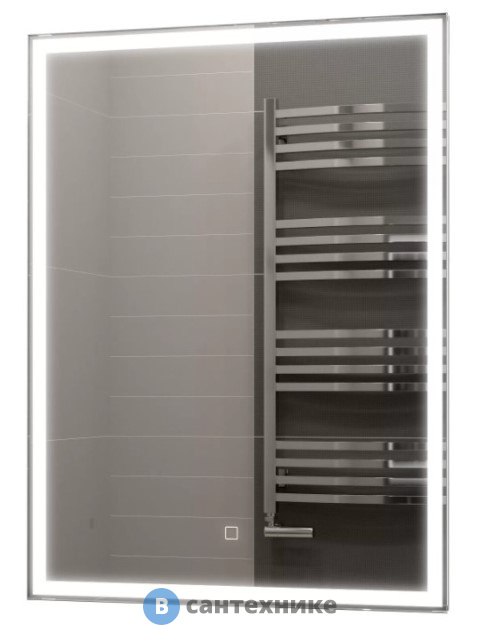 Зеркало-шкаф Континент Allure LED 600х800 левый с розеткой (МВК004)