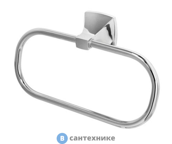 Держатель полотенец WasserKRAFT Wern K-2560 кольцо металл, хромоникелевое покрытие