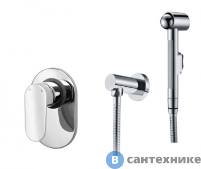 картинка Встраиваемый комплект WasserKRAFT A15356 для биде со шлангом 100 см