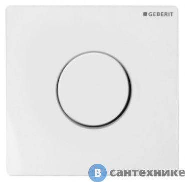 картинка Ручной пневмопривод смыва Geberit 116.011.11.5 HyTroniс, "Sigma 01" для писсуара, белый