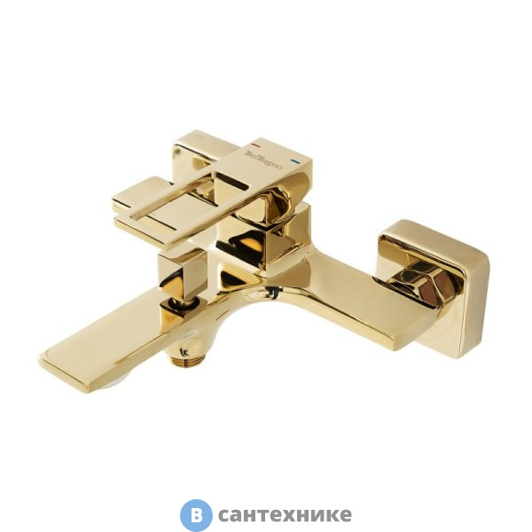 Смеситель BelBagno LUCE LUC-VAS-ORO для ванны и душа, золото