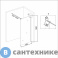 картинка Душевая перегородка Niagara Eco NG-552-70 BLACK (70х190) черный, стекло клетка