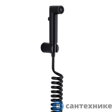 картинка Набор Orange HS011bk чёрный (шланг, гиг. душ, держатель)