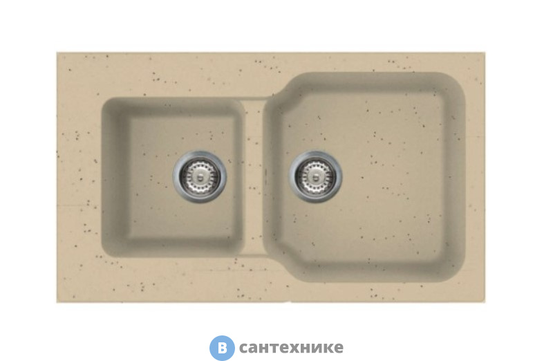 Кухонная мойка OMOIKIRI Maru 86-2-CH шампань (4993291)