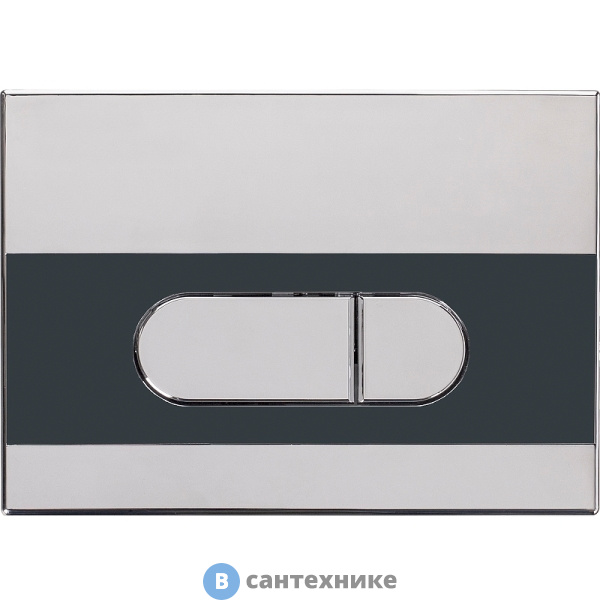 Панель смыва Koller Pool Orion хром глянец чёрная к Dune 1200SL (KP-224-002)