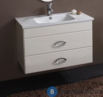 картинка Тумба под раковину Cezares ORCHIDEA 80 OR80.07 sospeso с двумя ящиками, Tortora Laccato Lucido