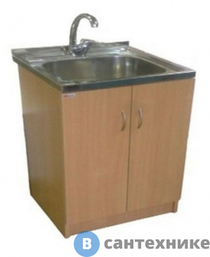 картинка Тумба под нержавеющую мойку Домино 60х80 бук (D6080BU)