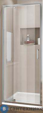 картинка Душевая дверь Vincea Intra VDP-1I8090CL, 800/900, хром, стекло прозрачное