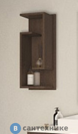 Полка Cezares SPACE 55048 подвесная, Frassino scuro, 30x20x75