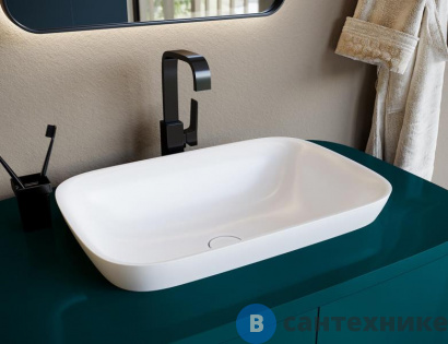 картинка Раковина Salini Morea 598х398 S-Stone, матовый (1802202M)