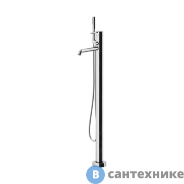 картинка Смеситель Gattoni CIRCLE TWO для ванны напольный 994 мм, с встроенной частью, хром (9108/91C0)