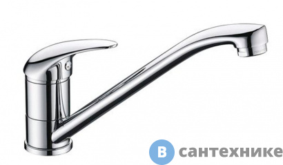 картинка Смеситель WasserKRAFT Isen 2607 для кухни с поворотным изливом латунь, хромоникелевое покрытие