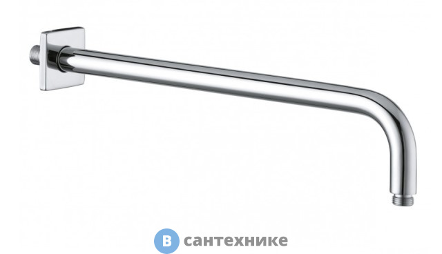 Кронштейн настенный Kludi 6653405-00 A-QA 400 мм, отражатель квадратный