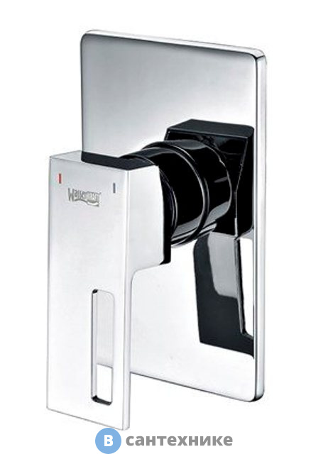 Смеситель WasserKRAFT Alme 1551  для душа латунь, хромоникелевое покрытие