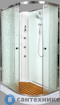 картинка Душевая кабина Deto ЕМ1511 L N с гидромассажем (1100*800*2200)
