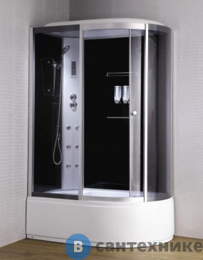 картинка Душевая кабина Loranto CS-007-2L (99801) 135*85*220 с электроникой (Витрина)