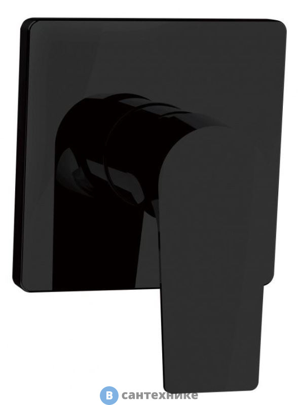 Смеситель Aquanet AF330-50B Static встраиваемый, чёрный матовый (261823)
