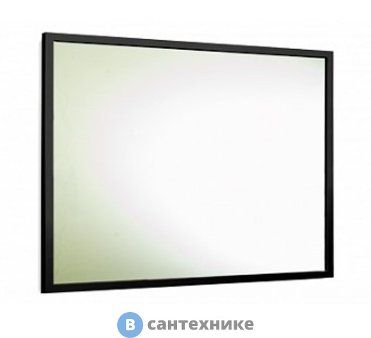 Зеркало Aquanika Metallica 100х60 AQM10060RU135 реверсивное крепление, металлическая рама (чёрный)