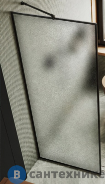 картинка Душевая перегородка полностью в профиле MaybahGlass 1950*690 стекло 8 мм сатинбронза (MGD-821-6)