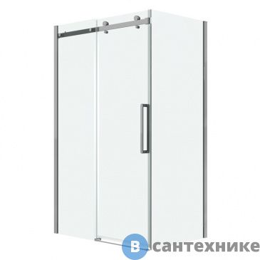 картинка Душевое ограждение Grossman Classic 120.K33.04.1190.10.00 (110*90*195) хром, стекло прозрачное, без поддона