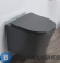картинка Унитаз подвесной Comforty 105MDH безободковый, сиденье дюропласт softclose тонкое, быстросъёмное (графит матовый) (00-00007648)