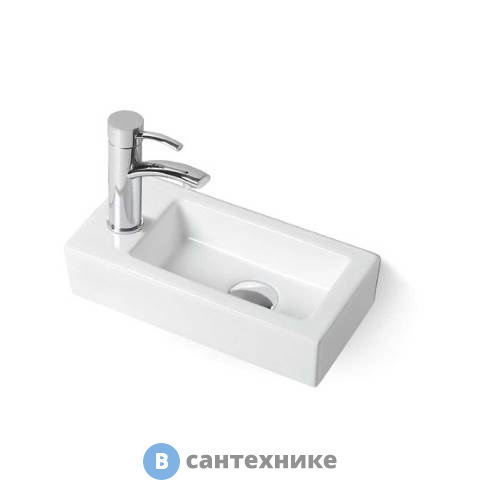 Раковина Vincea VBS-133L, 370*180*90, подвесная, белый, левая