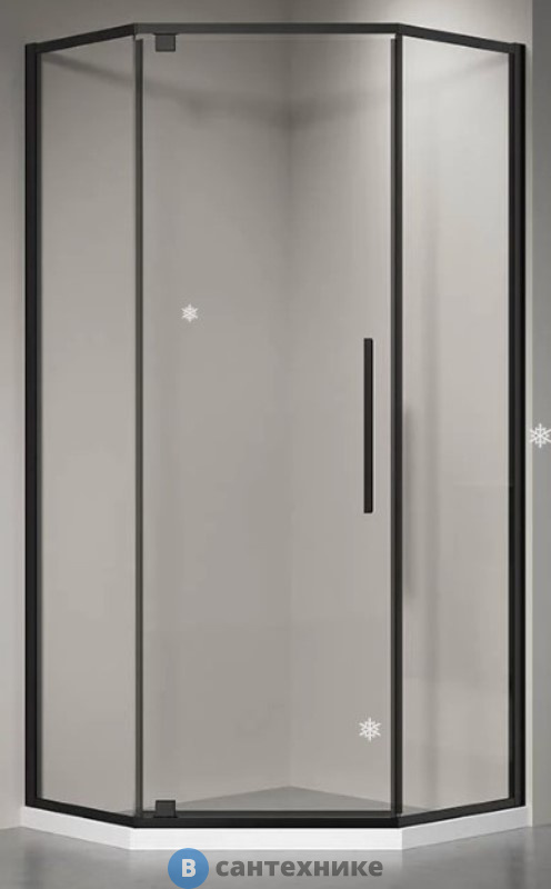 Душевой уголок Veconi RV-35B RV35B-80-01-C7 стекло прозрачное/6 мм, без поддона