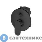 Смеситель Gattoni H2Omix7000 встроенный на 2 выхода, с GBOX, Nero Opaco (7003470N0.CH)