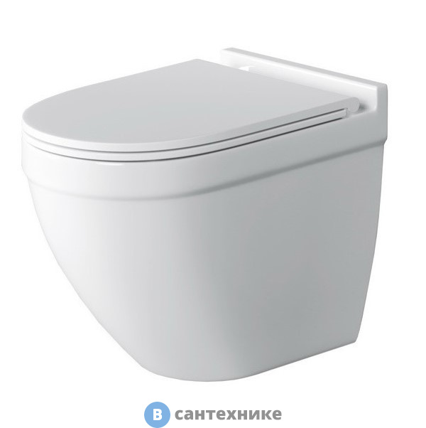 Унитаз подвесной Grossman GR-4483S (520*360*410) белый, безободковый с тонкой крышкой