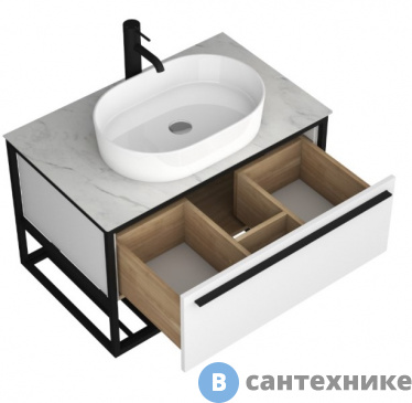картинка Тумба под раковину SINTESI FORTA 80 белый (SIN-FOR-B-80)