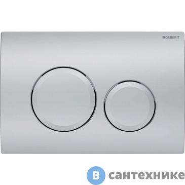 картинка Смывная клавиша Geberit Delta20 115.127.46.1, для двойного смыва: матовый хром