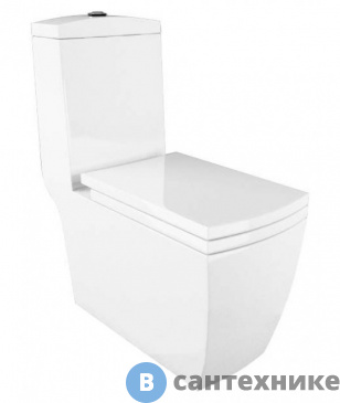 картинка Унитаз с бачком Arcus 050 белый моноблок (без сиденья)
