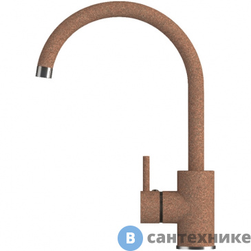 картинка Смеситель Polygran Элара 349521 кухонный №307 терракот