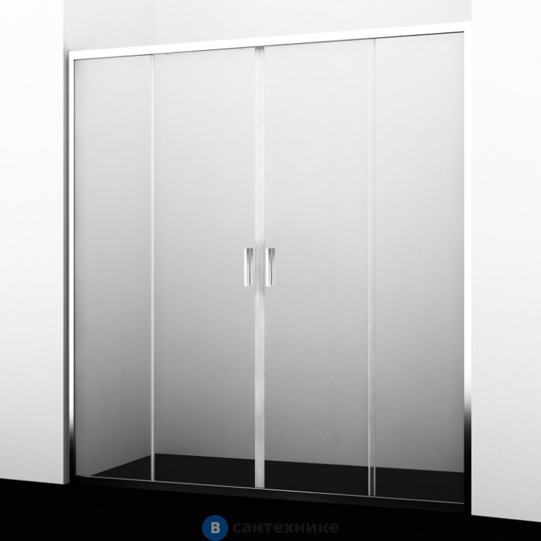 Душевая дверь WasserKRAFT Lippe 45S45 1600х1900 мм