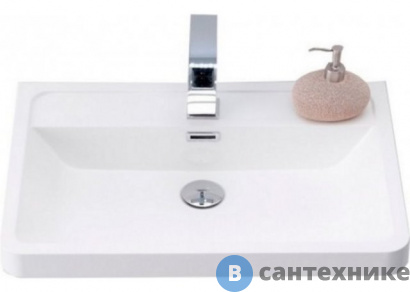 картинка Раковина BelBagno BB-500-PM-LVB (из искусственного мрамора) Bianco