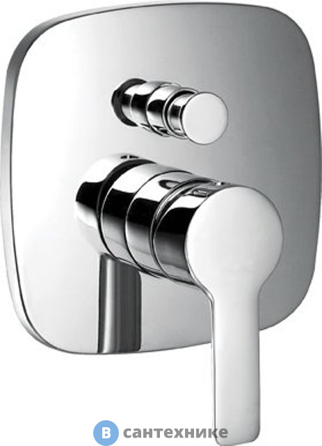Смеситель Cezares TESORO-F-VDIM-01 встраиваемый, однорычажный смеситель для душа с переключателем, хром