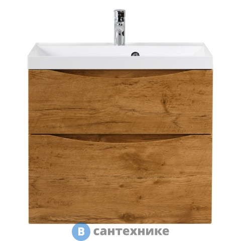 Тумба под раковину BelBagno MARINO-H60 подвесная с двумя выкатными ящиками, Rovere Nature, 800x450x600 (MARINO-H60-800-2C-SO-RN-P)