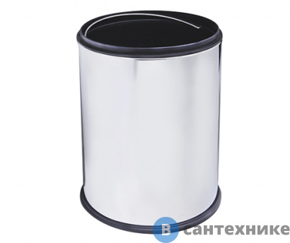 картинка Ведро WasserKRAFT K-625 5 л, без крышки нержавеющая сталь AISI 304, хромоникелевое покрытие, ABS - пластик