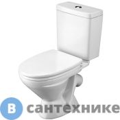Унитаз-компакт Santek ЛИГА 1.WH30.2.141  с косым выпуском, сидение дюропласт/76,5х47,5х33/ (белый)