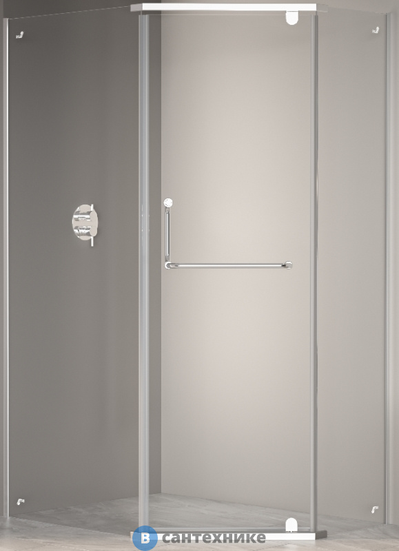 Душевой уголок RGW PA-091B хром/Прозрачное/6 мм 90*120*195 (35089192-11), без поддона