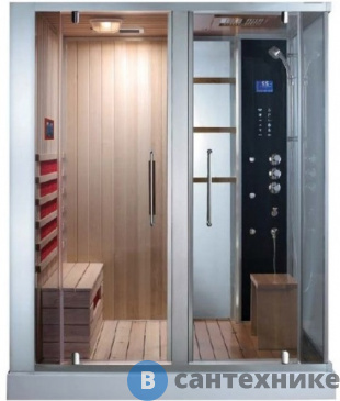 картинка Душевая кабина Grande Home ICT1812TL S8 II Hemlock с инфракрасной сауной