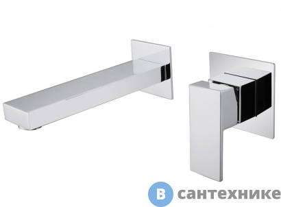 картинка Смеситель ABBER Daheim AF8212 для раковины скрытого монтажа, хром