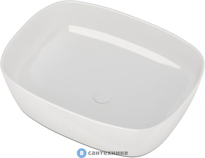 Раковина Aquanet FINE-1 керамическая накладная 500х380х140 (273681)