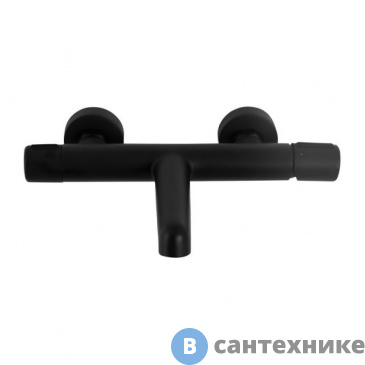 картинка Смеситель BelBagno UNO UNO-VASM-NERO для ванны и душа, чёрный