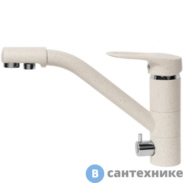 картинка Смеситель АкваГранитЭкс С-6040 беж. (328) для кухни
