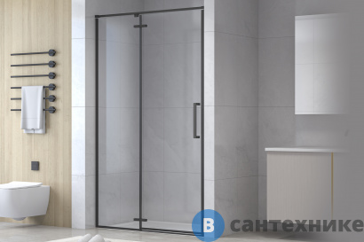 картинка Душевая  дверь Royal Bath BERN-V RB 90-T-BL 900*1950 (BERN-V RB 90-T-BL)